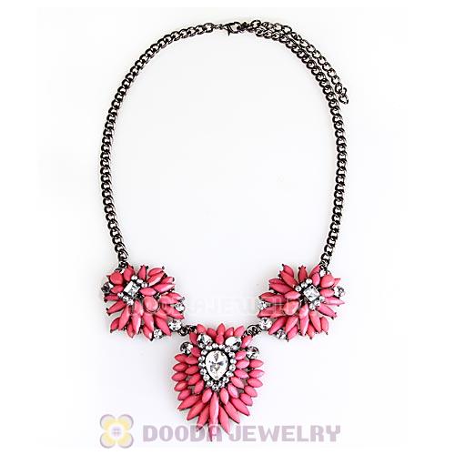 Fashion 2013 Design Lollies Pink Three Pendant Necklaces Wholesale