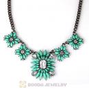 2013 Design Lollies Turquoise Resin Crystal Statement Necklaces Wholesale