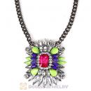2013 Design Lollies Multi Color Resin Crystal Pendant Necklaces Wholesale