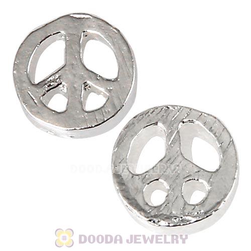 Alloy Peace Floating Locket Charms Wholesale