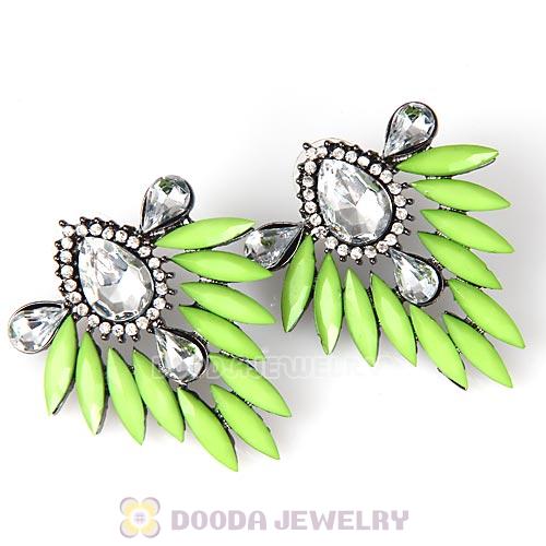 2013 Design Fashion Lollies Olivine Crystal Stud Earrings Wholesale