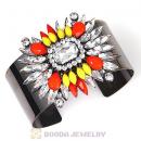 2013 Design Lollies Multi Color Resin Crystal Cuff Bangles Wholesale