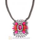 2013 Design Lollies Multi Color Resin Crystal Pendant Necklaces Wholesale