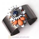 2013 Design Lollies Multi Color Resin Crystal Cuff Bangles Wholesale
