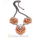 Fashion 2013 Design Lollies Orange Three Pendant Necklaces Wholesale