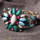 New Design Lollies MultiColor Resin Crystal Flower Bracelets Wholesale