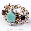 New Design Lollies MultiColor Resin Crystal Flower Bracelets Wholesale