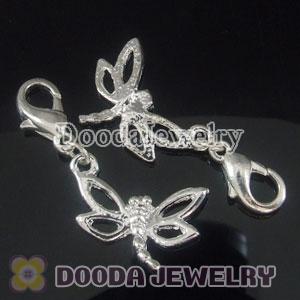 Wholesale Tscharm Jewelry Silver Plated Alloy Fashion dragonfly Charms