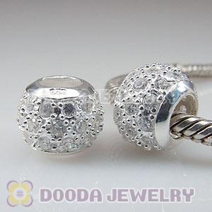 S925 Sterling Silver European Style Beads with Stone