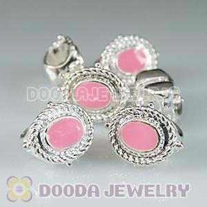 Wholesale Silver Plated Tedora double hole charm beads