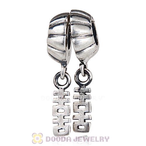 Antique Sterling Silver Dangle Double Happiness Charm European Style