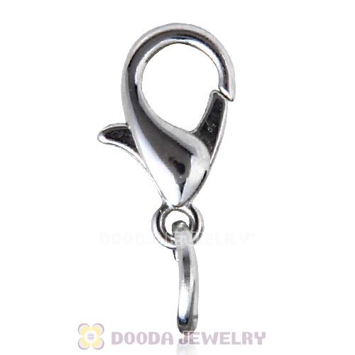Platinum Plated Alloy Lobster Clasp with Circle