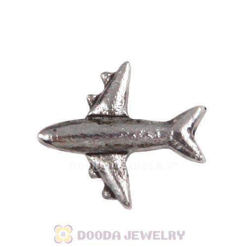Platinum Plated Alloy Airplane Floating Scissors Charms Wholesale