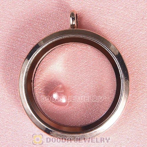 6mm Heart Ceramic Floating Locket Charms Wholesale