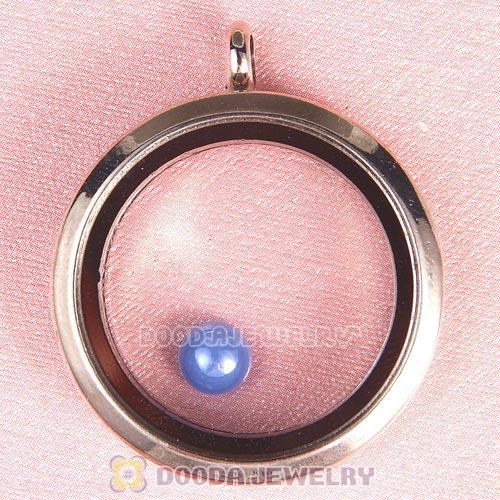 6mm Round Ceramic Floating Locket Charms Wholesale