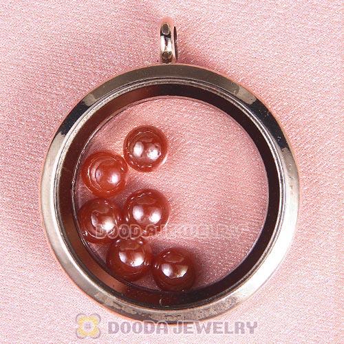 6mm Round Ceramic Floating Locket Charms Wholesale