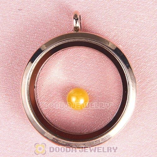 6mm Round Ceramic Floating Locket Charms Wholesale