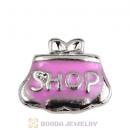 Platinum Plated Alloy Enamel Love to shop Floating Locket Charms Wholesale