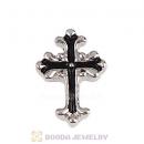 Platinum Plated Alloy Enamel Vintage cross Floating Locket Charms Wholesale