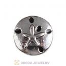 Platinum Plated Alloy Enamel Sand dollar Floating Locket Charms Wholesale