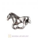 Platinum Plated Alloy Vintage Horse Floating Locket Charms Wholesale