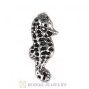 Platinum Plated Alloy Vintage Sea horse Floating Locket Charms Wholesale