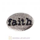Platinum Plated Alloy Vintage Faith Floating Locket Charms Wholesale