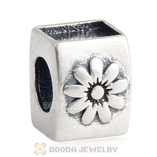 Sterling Silver Flower Beads with DIY Photo European Style