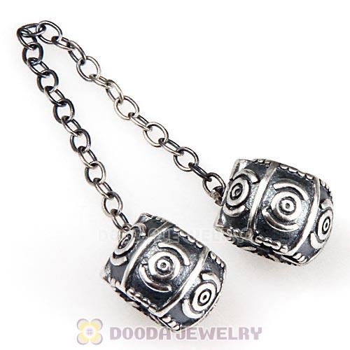 925 Sterling Silver Safety Chain fit European Style Bracelet