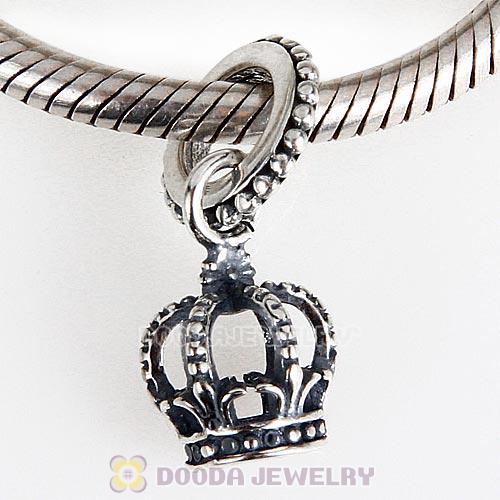 European Style Sterling Silver Dangle Noble Splendor Crown Charm Beads