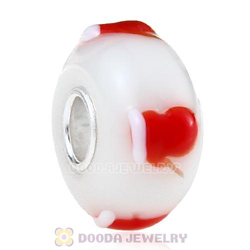 Handmade Christmas gloves Glass Beads in 925 Silver Core