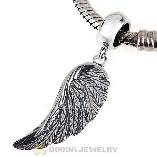 European Style Sterling Silver Dangle Wing Charm Beads