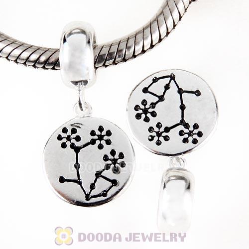 European Style Sterling Silver Dangle Plum Blossom Charm Beads