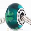 High Grade Four-leaf clover SOULOVE Glass Beads 925 Silver Core with Screw Thread