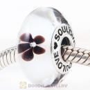 High Grade Flowers SOULOVE Glass Beads 925 Silver Core with Screw Thread