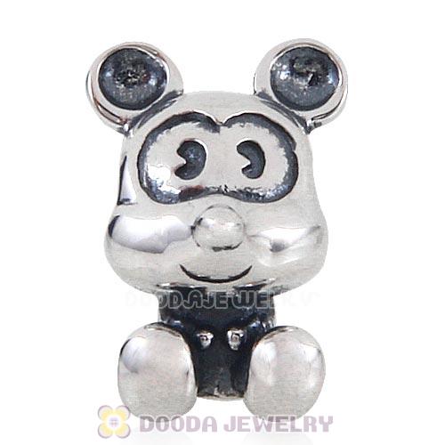 Sterling Silver Mickey Mouse Charm Beads for European Charm Bracelets