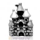Sterling Silver Castle Charm Beads with Screw Thread for European Charm Bracelets