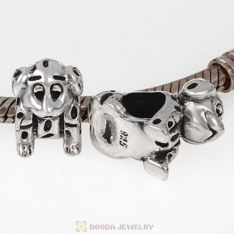 Antique Sterling Silver Scottie Dog Charm Bead