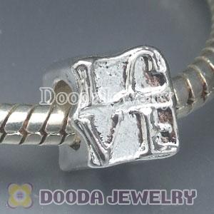 Wholesale silver plated European style beads and charms