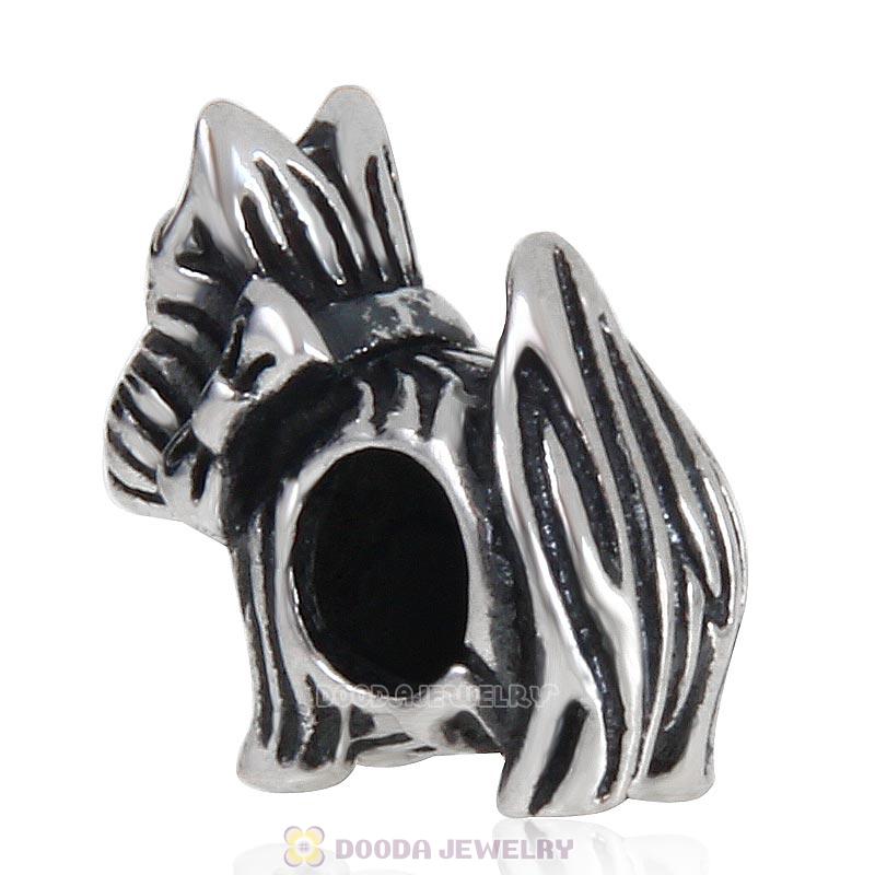 Antique 925 Sterling Silver Scottie Dog Bead and Charm