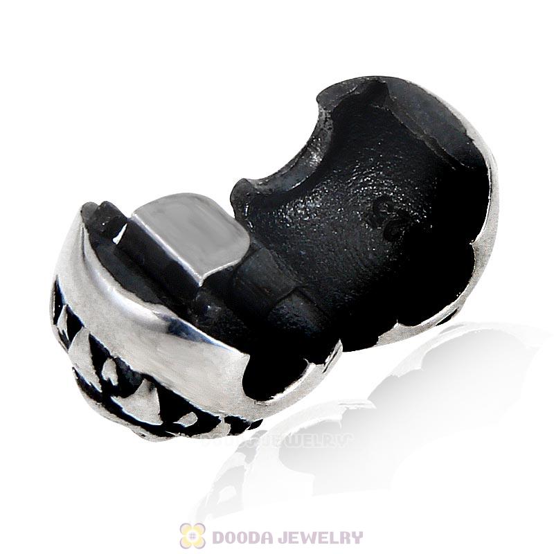 925 Sterling Silver Night and Day Moon Sun Clip Charm Bead