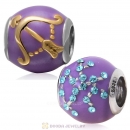 925 Sterling Silver Enamel Charm Zodiac Sign Sagittarius Bead