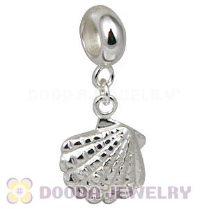 925 Sterling Silver European Shell Pearl Dangle Pendant Charms Wholesale