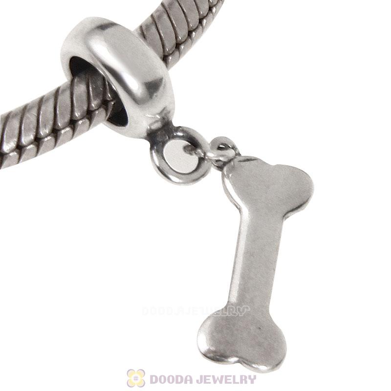925 Sterling Silver Dog Bone Charm Pendant