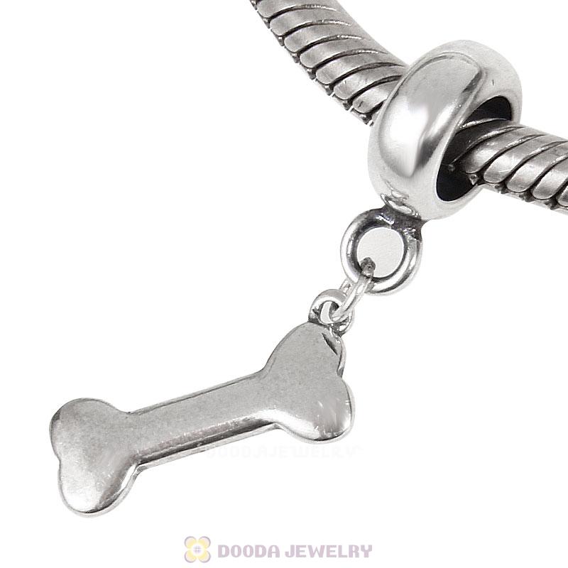 925 Sterling Silver Dog Bone Charm Pendant