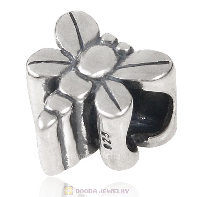 925 Sterling Silver Insects Dragonfly Charm Bead