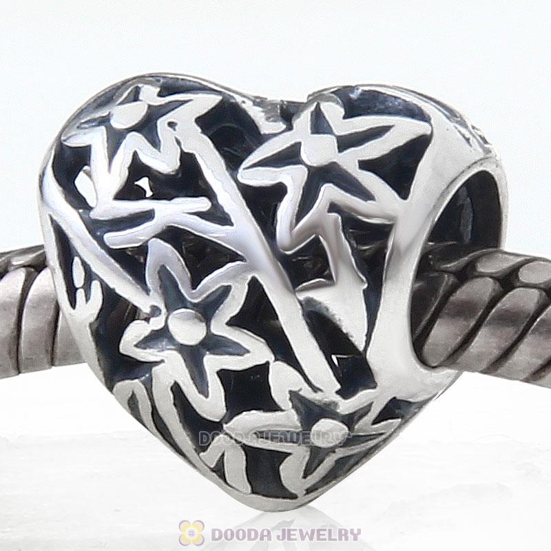 925 Sterling Silver Tree of Love with Flower Heart Bead