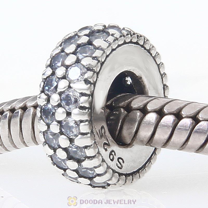 925 Sterling Silver Inspiration Within with Clear CZ Spacer Bead