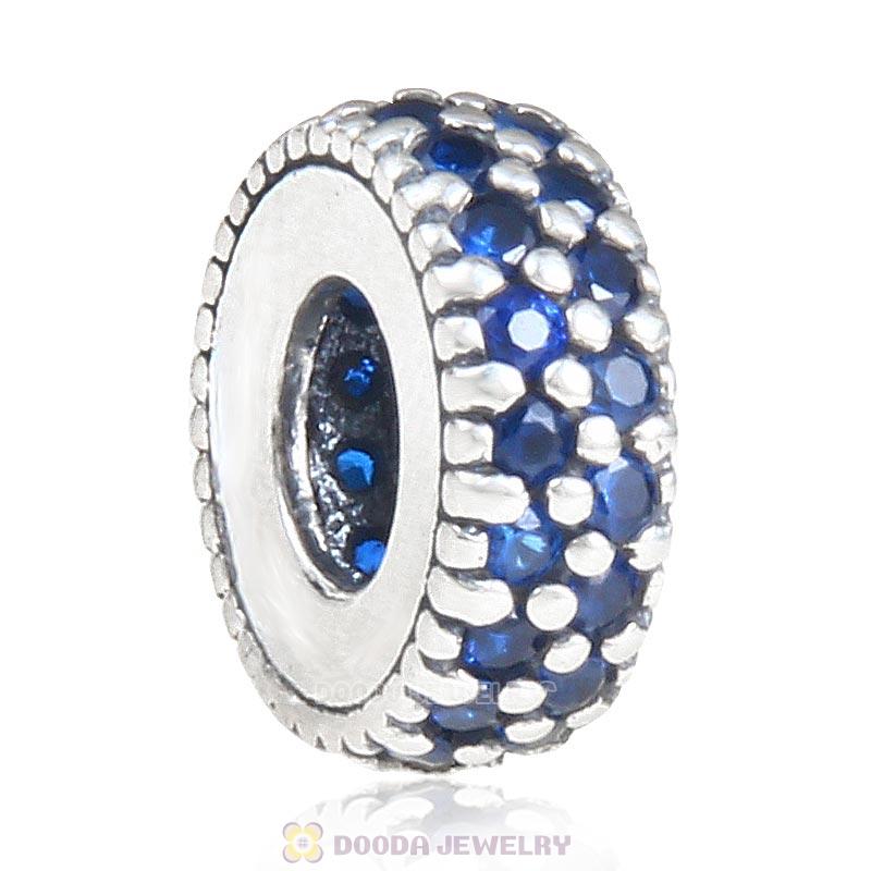 925 Sterling Silver Inspiration Within with Sapphire CZ Spacer Bead
