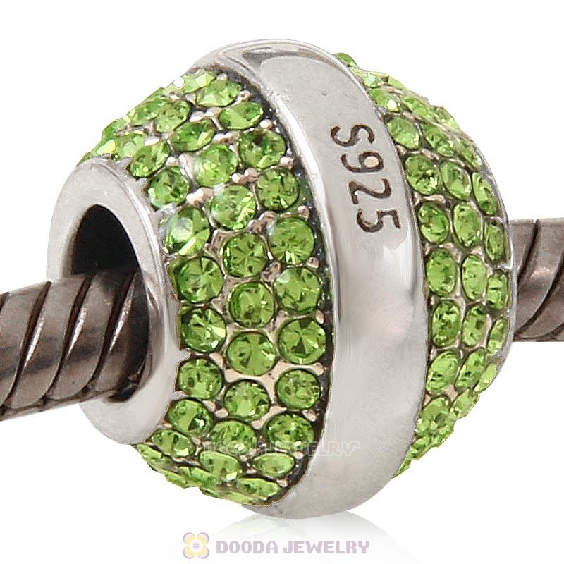 925 Sterling Silver August Birthstone Round Bead